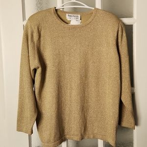 Vintage Franco Valeri Gold Lurex Sweater